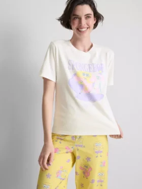 Pyžamový top s potiskem SpongeBob SquarePants OOTD