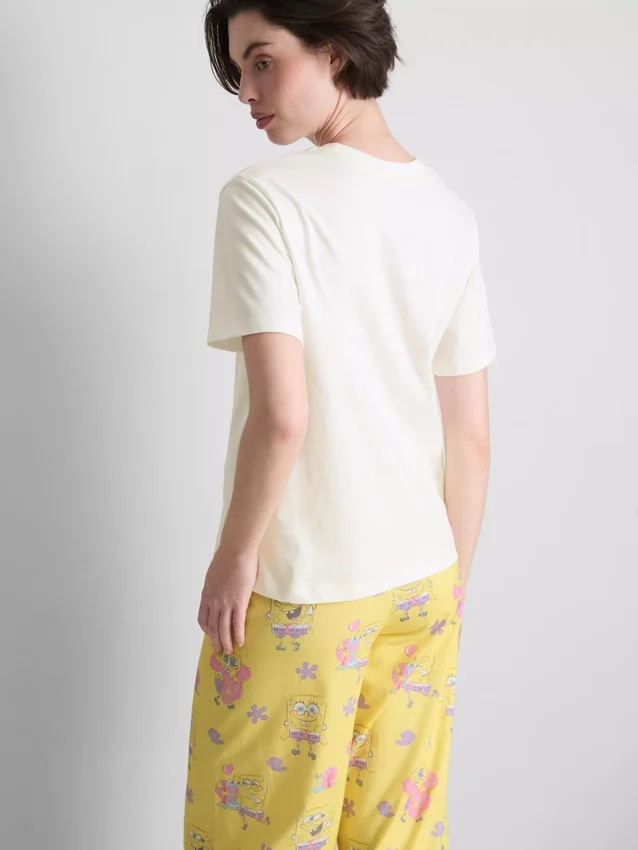 Pyžamový top s potiskem SpongeBob SquarePants OOTD