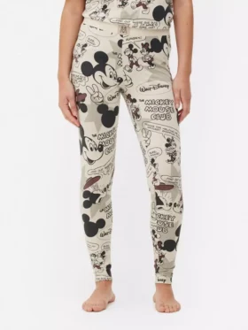 Retro komiksové pyžamové legíny s Mickey Mousem od Disneyho