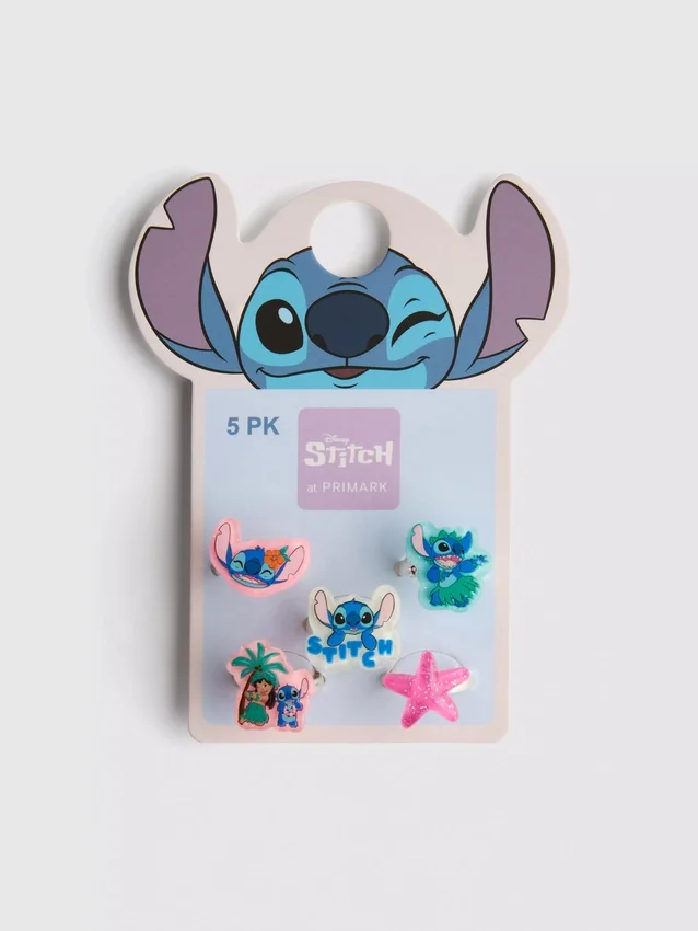 Sada 5 prstýnků s přívěsky s motivem Stitche z Disneyho filmů