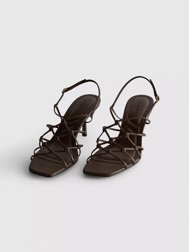 Sandály s pleteným podpatkem typu stiletto z kolekce The Edit