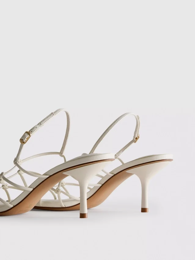 Sandály s pleteným podpatkem typu stiletto z kolekce The Edit