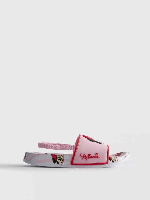 Sandály s páskem přes patu s motivem Minnie Mouse od Disneyho