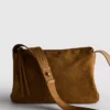 Skládací crossbody taška z semiše značky The Edit