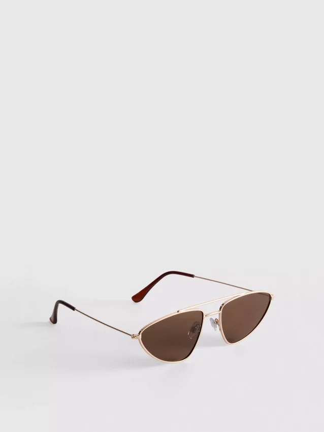 Sluneční brýle s kovovou obrubou ve stylu Aviator