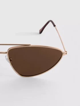 Sluneční brýle s kovovou obrubou ve stylu Aviator