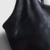 Sportovní krátký top s mramorovým potiskem a zády ve stylu racerback