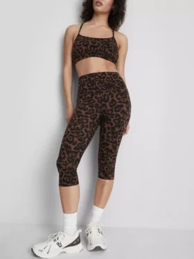Sportovní legíny Capri s leopardím vzorem