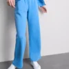 Tepláky s rovnými nohavicemi ze směsi bavlny