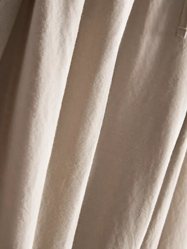 Texturované kalhoty se širokými nohavicemi