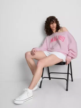 The Primark Scene | Mikina s odhalenými rameny a nápisem