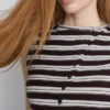 Tílko s knoflíky s vysokým podílem bavlny