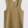 Tílko s výstřihem do U a zádovým výstřihem