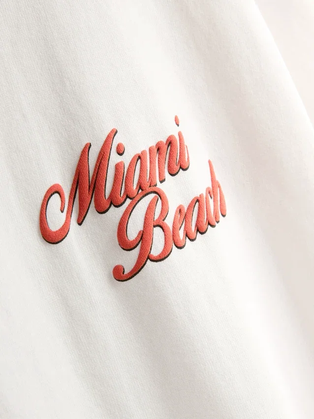 Tričko s potiskem Miami Beach