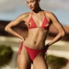 Trojúhelníkové bikiny s potiskem tukana