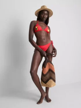 Trojúhelníkové bikiny s potiskem tukana