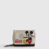 Umělá kožená peněženka s klopou s motivem Mickeyho a přátel od Disneyho