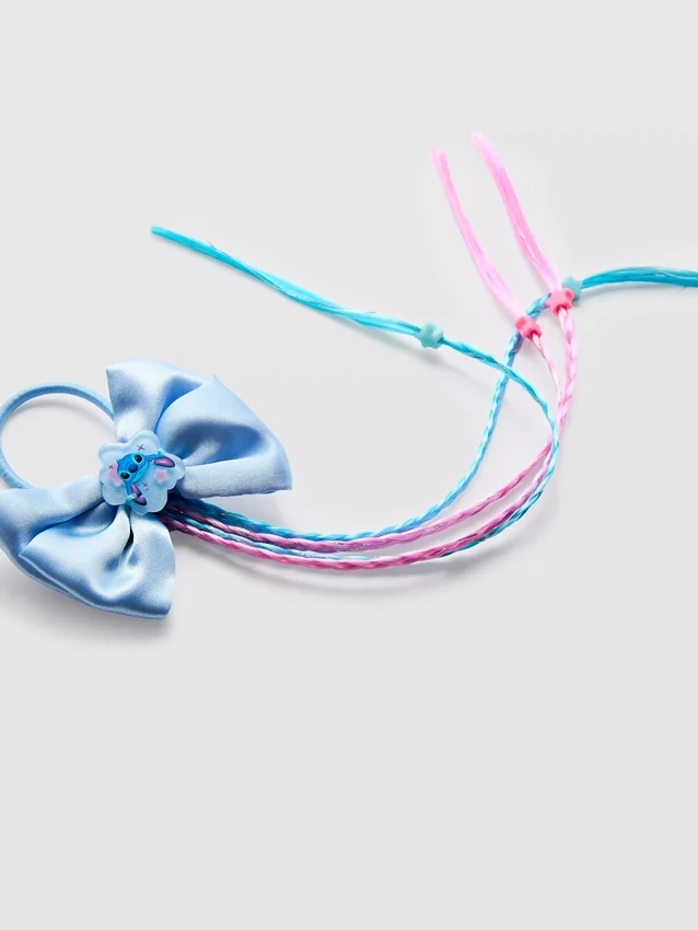 Vlasová gumička s mašlí s motivem postavičky Stitche od Disneyho