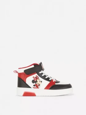 Vysoké tenisky Disney s motivem Minnie Mouse a světelnými efekty