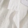 Vyšívaná bavlněná košile s kraťasy s krátkými rukávy