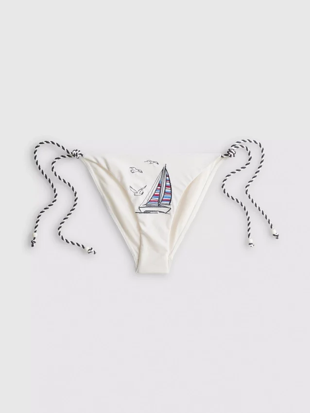Vyšívané bikiny Dolce s vázáním na bocích